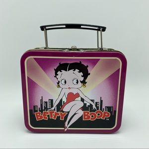 VTG 1997 Betty Boop Mini Lunch Box Collectible Metal/Tin 5.5”x4.4”